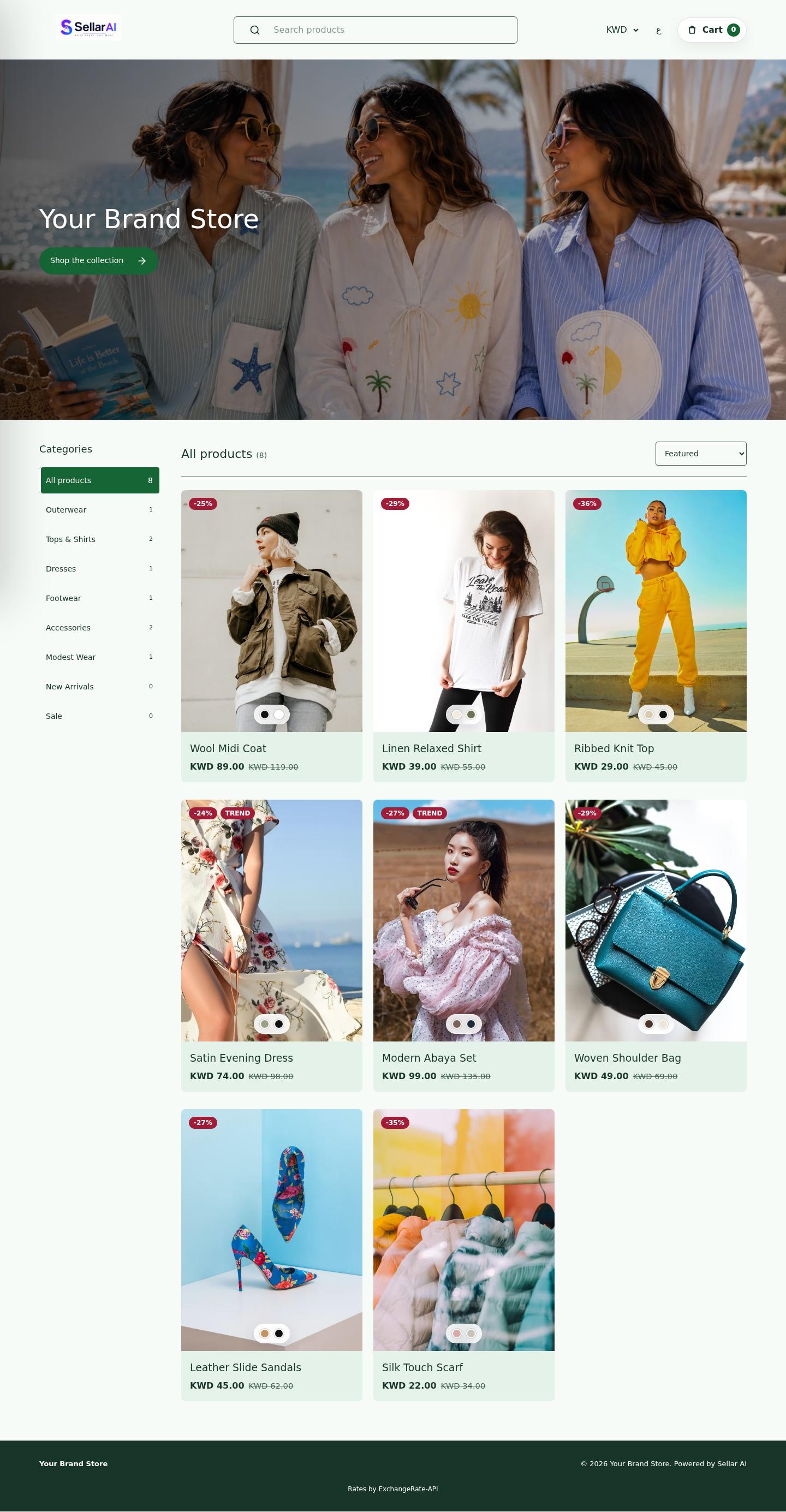 Fresh full homepage preview
