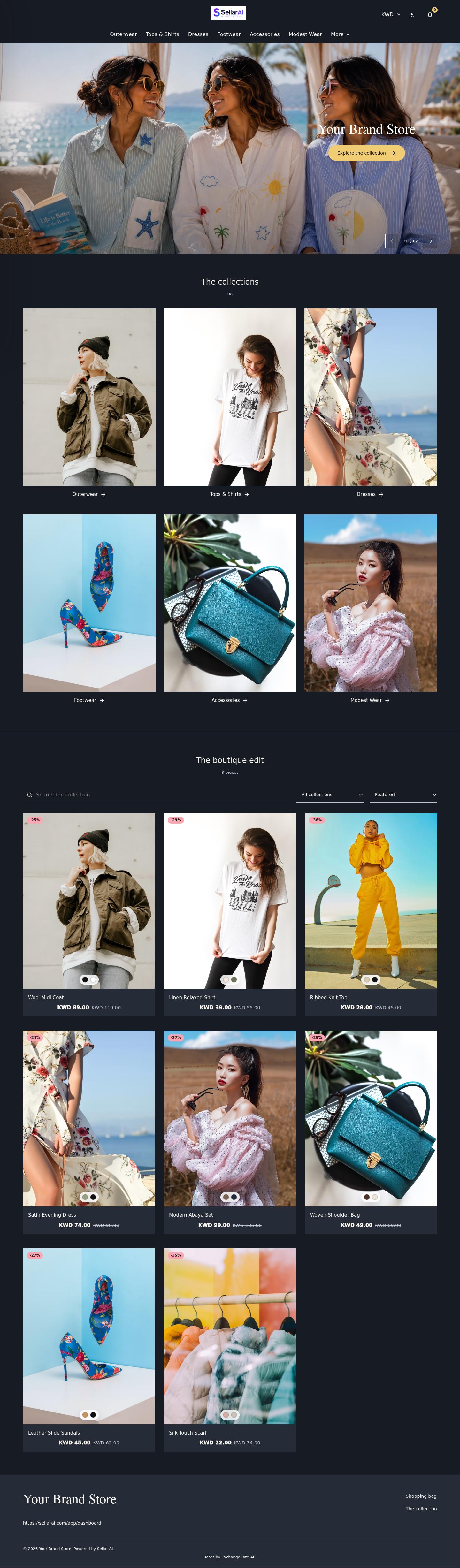 Luxe full homepage preview