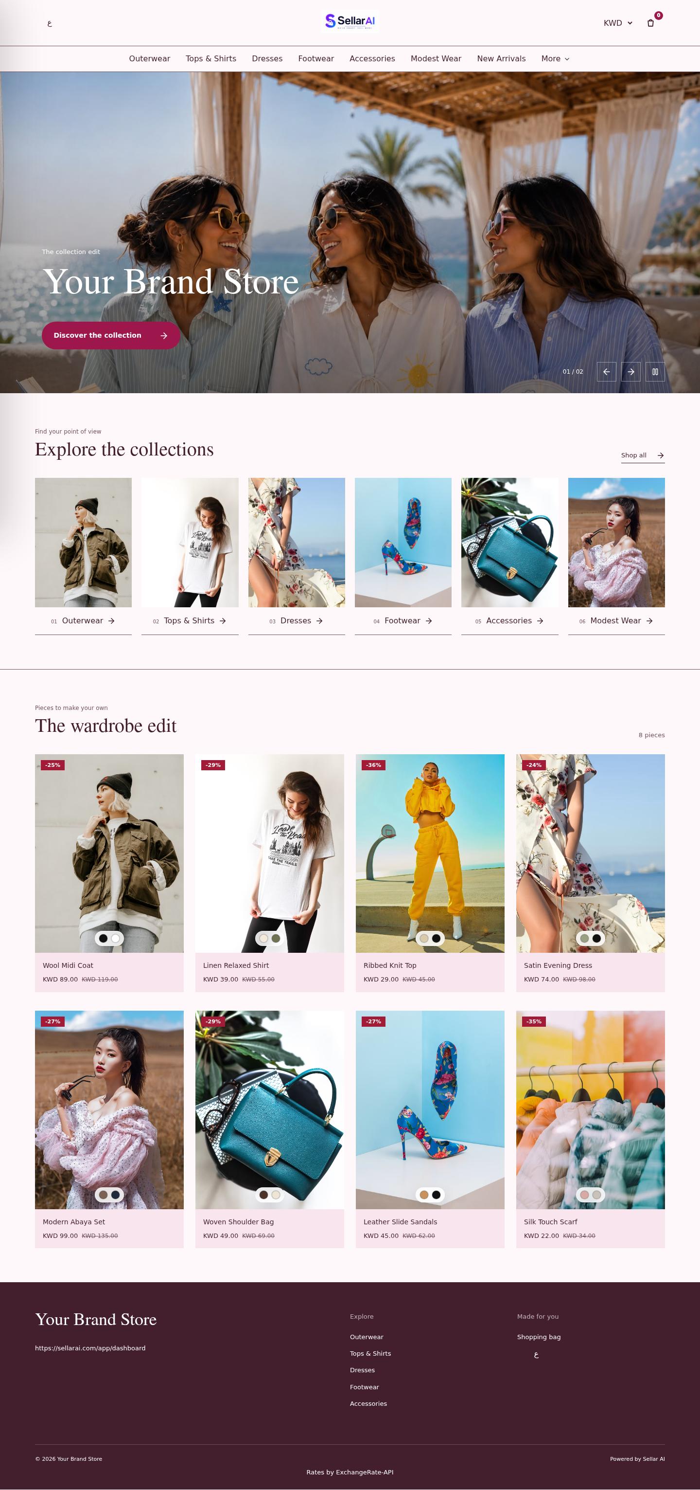 Vogue full homepage preview